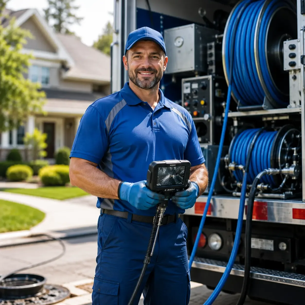 Local outdoor drain cleaning specialists in Rhome, TX